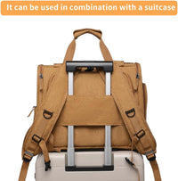 Pet Backpack Carrier for Small Dogs Medium Cats, Puppies - Brown +Two-Shoulder / 16.5"L x 9.0"W x 13.0"H - image 3