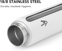 Enerbone 32 oz Insulated Water Bottle, Stainless Steel Bottle with Carrying Strap, Double-Wall Vacuum Insulation Design, Leakproof Sports Bottle with Straw, Keep Drinks Cold or Hot for Hours