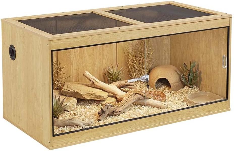 unipaws 110 Gallon Reptile Tank for Lizards - Nature / 50 Gallon Tank