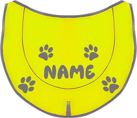 Custom Reflective Dog Vest High Visibility Reflective Jacket for Dogs Hunting Safety Gear with Elastic Strap & Clasp, Comfortable, Perfect for Day and Night Walks!