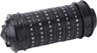 FUNDASTIC Da Vinci Code cryptex puzzle box in zinc alloy with five letter rings