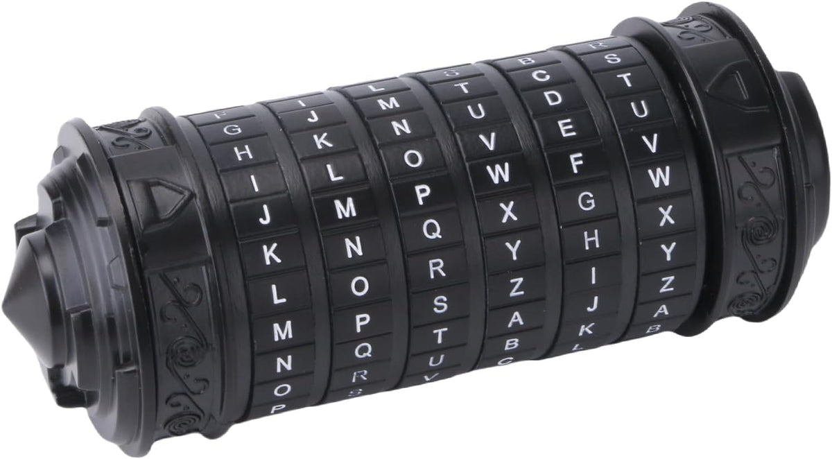 FUNDASTIC Da Vinci Code cryptex puzzle box in zinc alloy with five letter rings