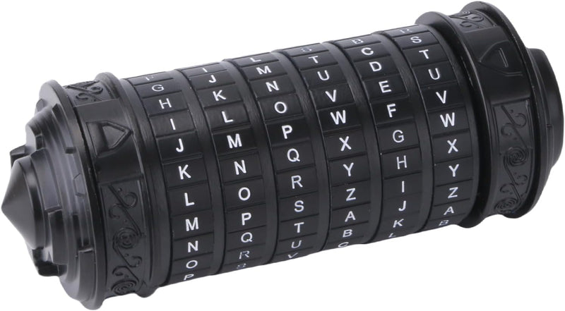 FUNDASTIC Da Vinci Code cryptex puzzle box in zinc alloy with five letter rings