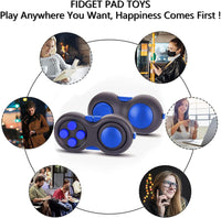 UOOEFUN fidget controller pad with joystick, buttons and gear roller, black and green - view 10