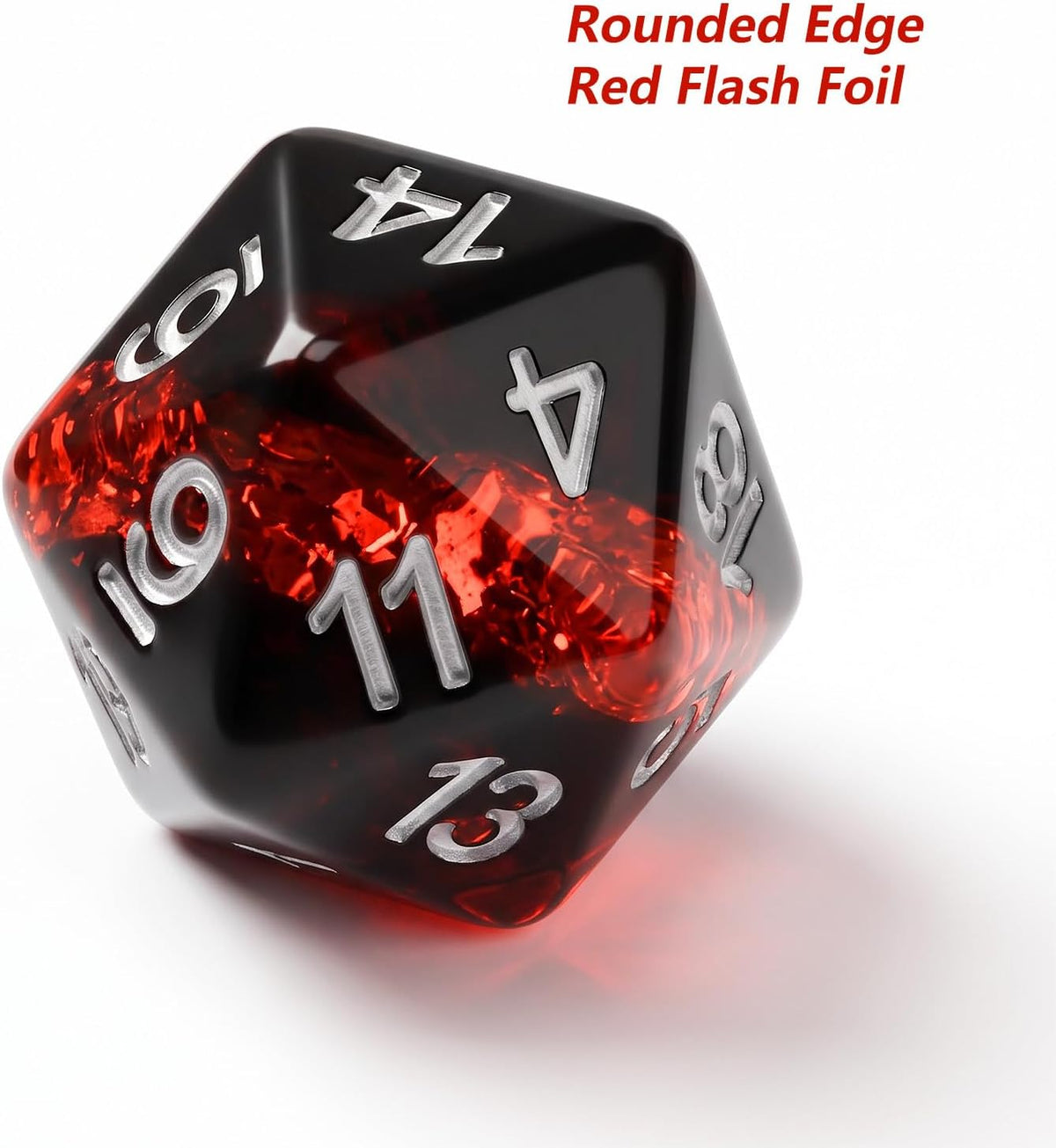 Haxtec Light Green DND Dice Set - Black & Red - image 3