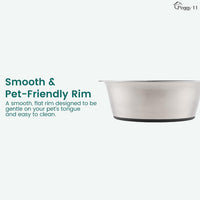 Deep Stainless Steel Dog Bowls, 3 US Cup Each - 2 Bowls / 6 Cups - image 4