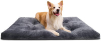 KSIIA Washable Dog Crate Bed Kennel Mat for Large Dogs - Gray / 35.0"L x 23.0"W x 3.0"Th