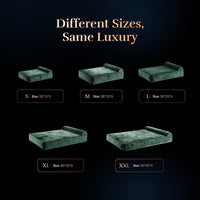 Large Dog Bed Orthopedic Memory Foam Cooling Gel 35x25x8.7 in – Essentials for Dogs - Dark Green - VE / XX-Large - image 4