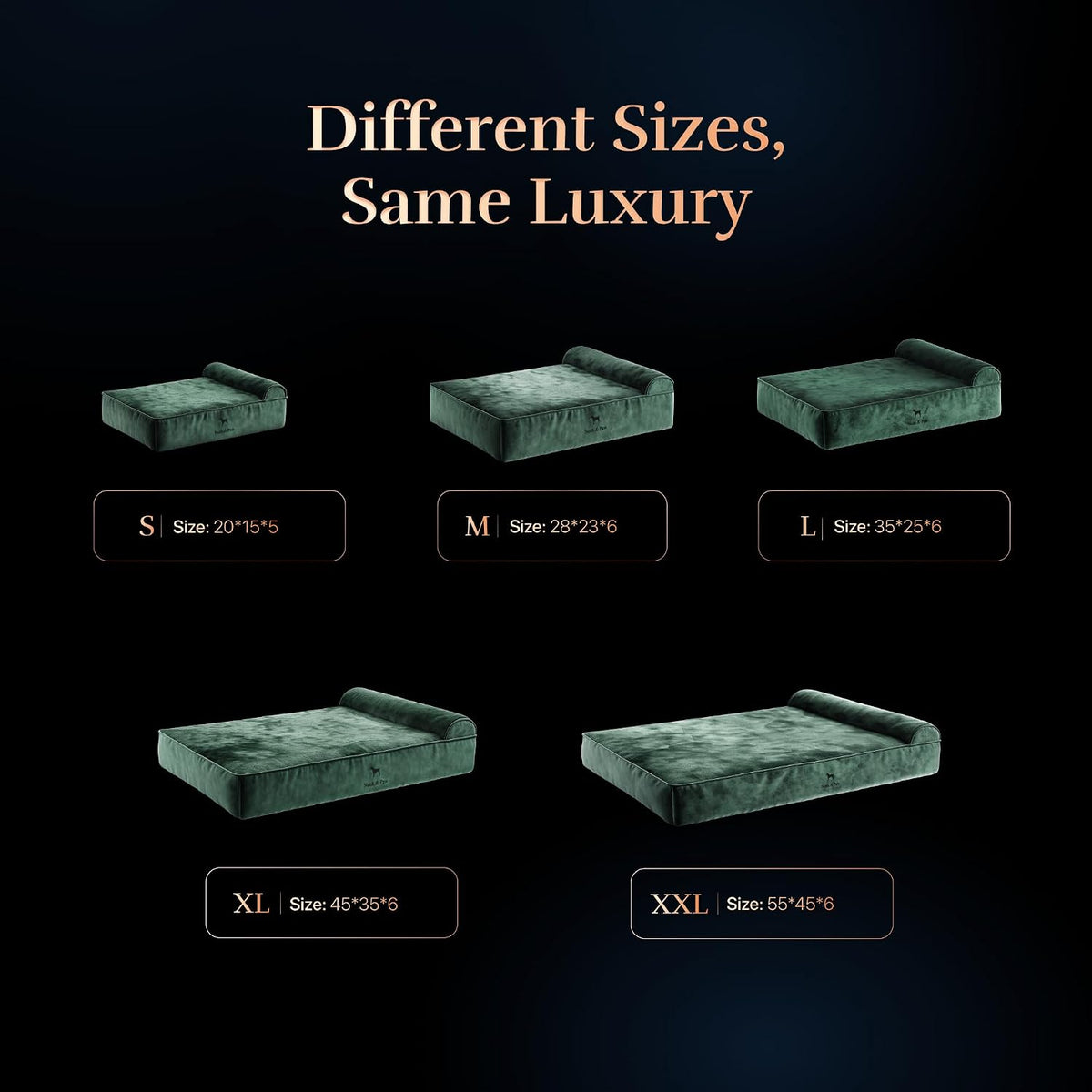 Large Dog Bed Orthopedic Memory Foam Cooling Gel 35x25x8.7 in – Essentials for Dogs - Dark Green - VE / XX-Large - image 4