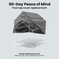 Zooba Large Dog House Outdoor - Grey / X-Large: 48 inch - image 4