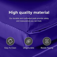 We Sell Mats - 4 ft x 8 ft x 2 in Personal Fitness & Exercise Mat for Home Workout - Lightweight and Folds for Carrying – All Purpose Home Gym Mat – Thick Mat for Yoga, Pilates, Stretches, and Floor Exercises