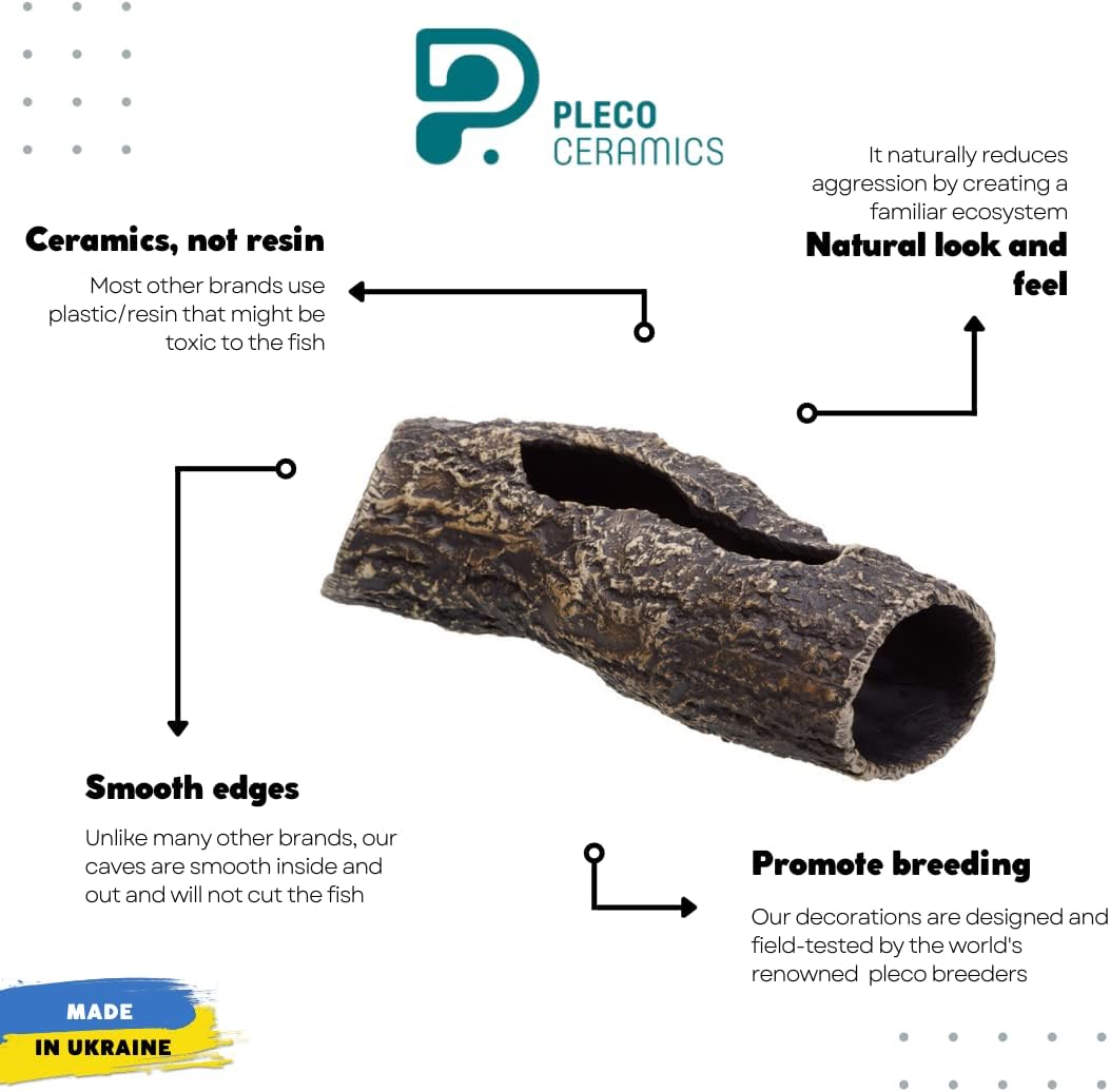 Large Pleco Cave Breeding Ceramic Decorations Fish Tank Aquarium – Essentials for Fish - image 3