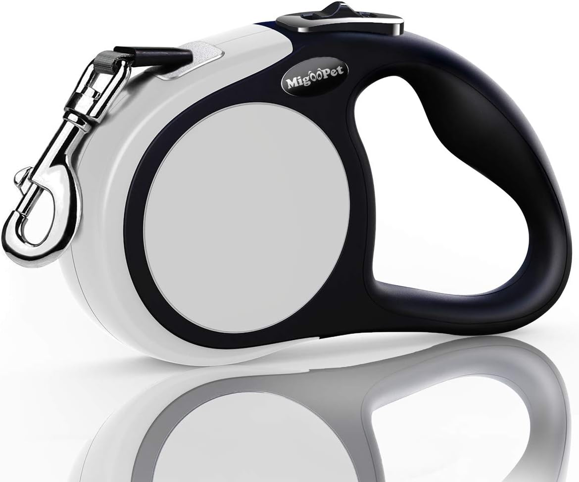 Heavy Duty Retractable Dog Leash-16ft Strong & Durable Walking Leash - Grey / Small/Medium