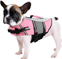 Dog Life Jacket, Small Float Vest for Swimming Boating Kayaking - X-Small / Light Pink
