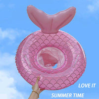 UMBWORLD baby swim float with seat and handle in pink unicorn style - view 17