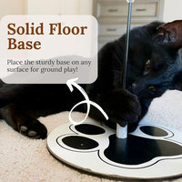 Suction Cup Cat Toys for Indoor Cats Interactive Suction Cup Cat Wand Toy Feather Teaser for Indoor Cats & Kittens Multi Surface Base for Hands Free Play