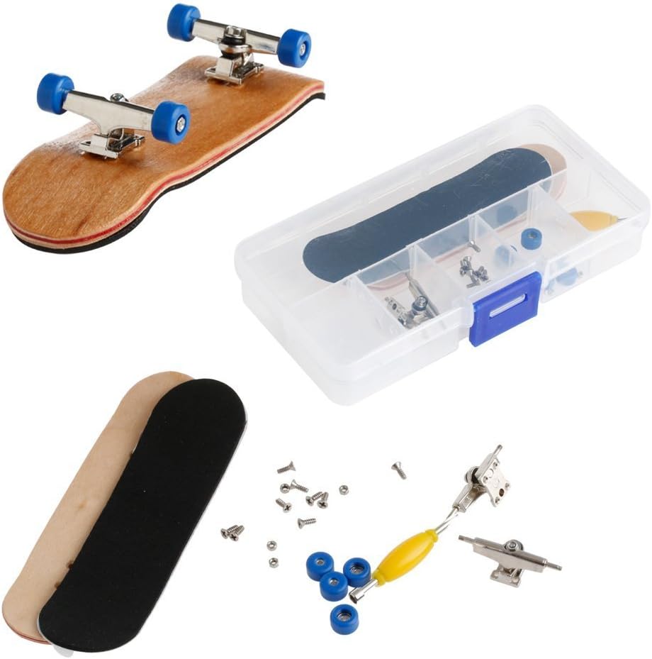 Lottoyday white maple wood fingerboard with bearing wheels and non-slip pad - view 8