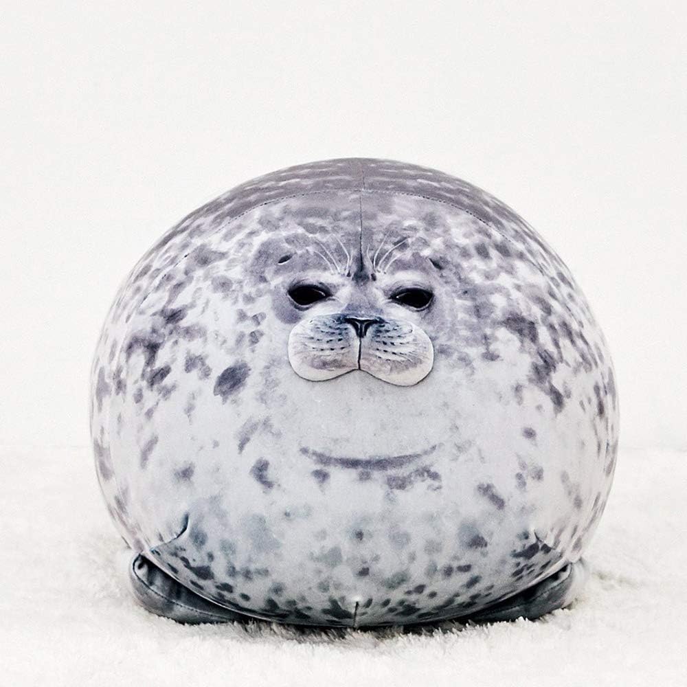 MerryXD Chubby Blob Seal Pillow - Grey / Large (Pack of 2) - image 3