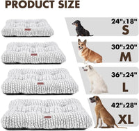 Dog Bed Crate Pad for Small Dogs 24"x18" Coffee – Essentials for Dogs - Medium 30"x20" / White - image 4