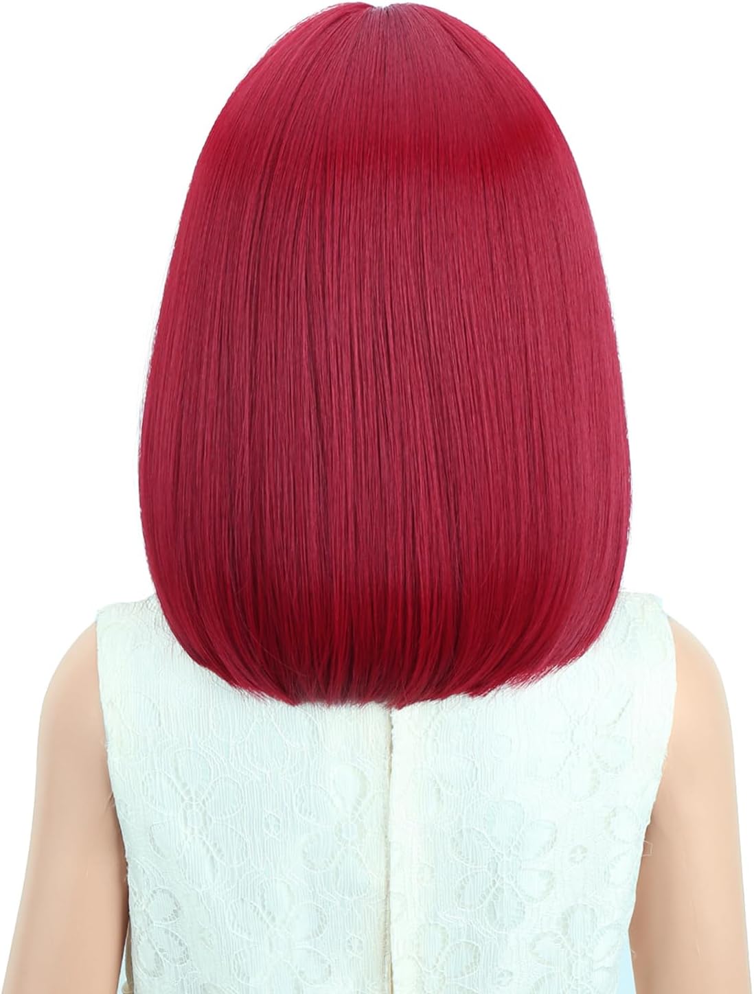 PATTNIUM kids dark blue short bob wig, synthetic with adjustable cap - view 34