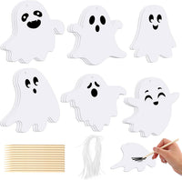 JULMELON 36 PCS Butterfly Scratch Cards, Rainbow Scratch Paper – Fun for Kids & Family - Halloween Ghost