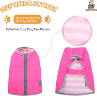Queenmore Cold Weather Dog Coats Loft Reversible Winter Fleece Dog - X-Small / Pink - image 2