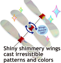 猫壱 NECOICHI Crinkly Critters Dancing Dragonfly Trio Wire Cat Wand - Dancing Dragonfly Trio Cat Wand (Pack of 3) - image 3