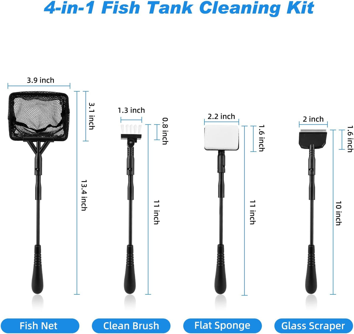 hygger Small Fish Tank Cleaner - Small - image 2