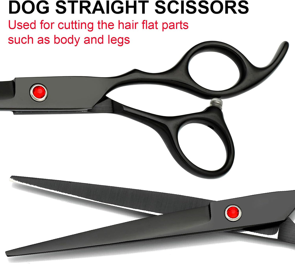 Dog Grooming Scissors Kit - Black 5 Piece / 5 - image 3
