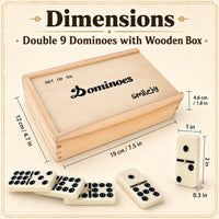 Smilejoy Double Six Dominoes Set for Adults - D9+ Medium - image 2