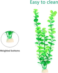 AQUANEAT Artificial Fish Tank Plants - Light Green - image 4
