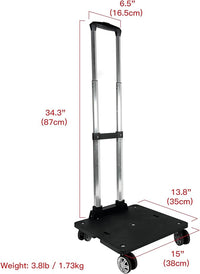 Mr. Peanut's Spinner Wheelbase Luggage Cart, Adding Rolling Functionality to Bags & Pet Carriers