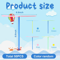 50set Flying Helicopter Toys Set, 50 Propeller+ 50 Rod - image 2