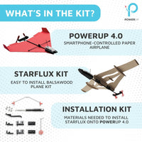 POWERUP 4.0 Dragon Paper Airplane Kit Smartphone App Controlled RC - Starflux Balsa Kit - image 4