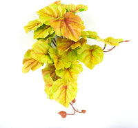 Fake Calathea Orbifolia, Reptile Terrarium Suction Plants – Essentials for Fish - Fake Heuchera Micrantha Yellow