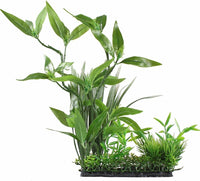 CNZ Aquarium Decor Artificial Plastic Plant Green 13" Tall – Essentials for Fish