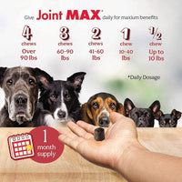 PHS Joint MAX Triple Strength (TS) Soft Chews for Dogs - Glucosamine, Chondroitin, MSM, Turmeric, Omega 3 - Hip and Joint Pain Relief and Support for Dogs - Made in USA - 30 Soft Chews