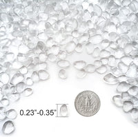 Keedolla Aquarium Clear Glass Stones Pebbles for Fish Tank, 0.93LB Fish Tank Marbles Beads Gems Gravel Rocks for Aquarium, Vase Fillers, Succulent Plants Decor