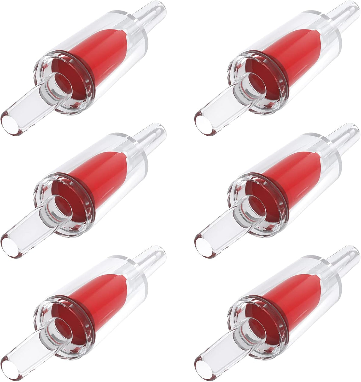 Pawfly Aquarium Check Valves Plastic One Way Non-Return Check Valve - Red / 6 Pack - image 4