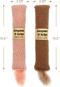 Jumpaws 2 Pack Natural Interactive Catnip & Silvervine Cat Kicker - Sherpa - image 2
