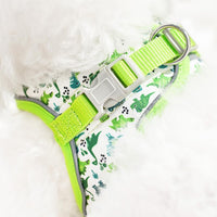Step in Dog Harness and Leash Set, Pet Vest Harness - Yellow-Dinosaur / S - image 3