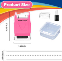 Handwriting Lines Stamp Roller Self-Inking Line Rolling Stamps - Pink+purple - image 2