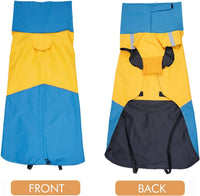 Barkworthies Dog Raincoat - XX-Large / Blue+Yellow - image 2
