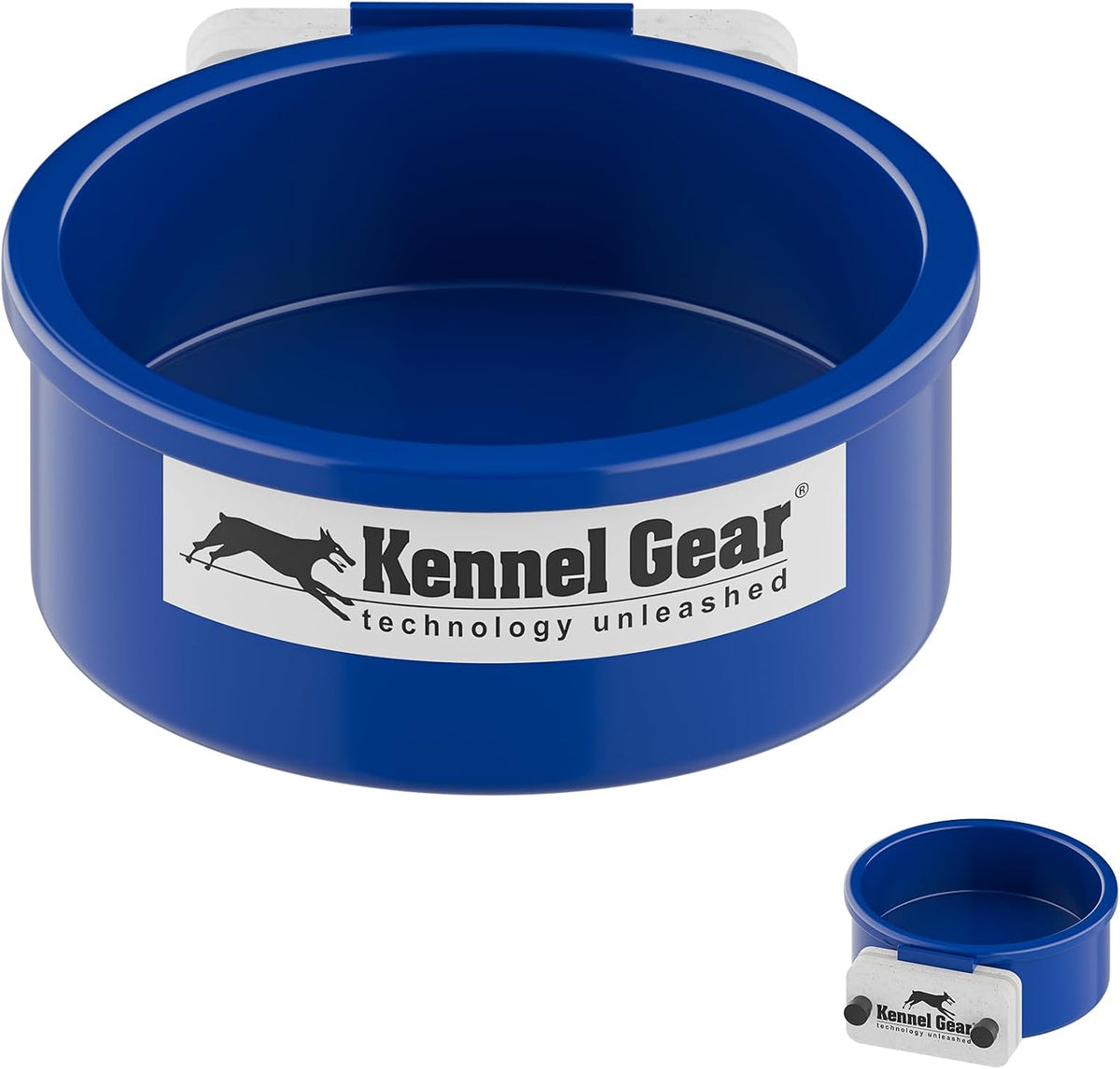 Dog Crate Water Bowl No Spill - Blue