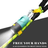 Dog Poop Bags Holder with LED Flashlight - Crystal Blue / 15 Count (Pack of 1) - image 3