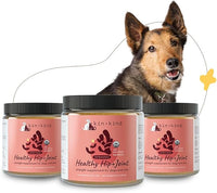 kin+kind Hip+Joint Supplement Dogs & Cats - Vet Formulated Natural Formula with Organic Turmeric, Black Pepper and Coconut- Made in USA - Bundle (3 x 8 oz)
