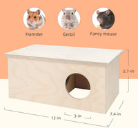 Niteangel Birch Chamber-Maze Hamster Hideout - 2 Chamber Hideout-Large - image 2