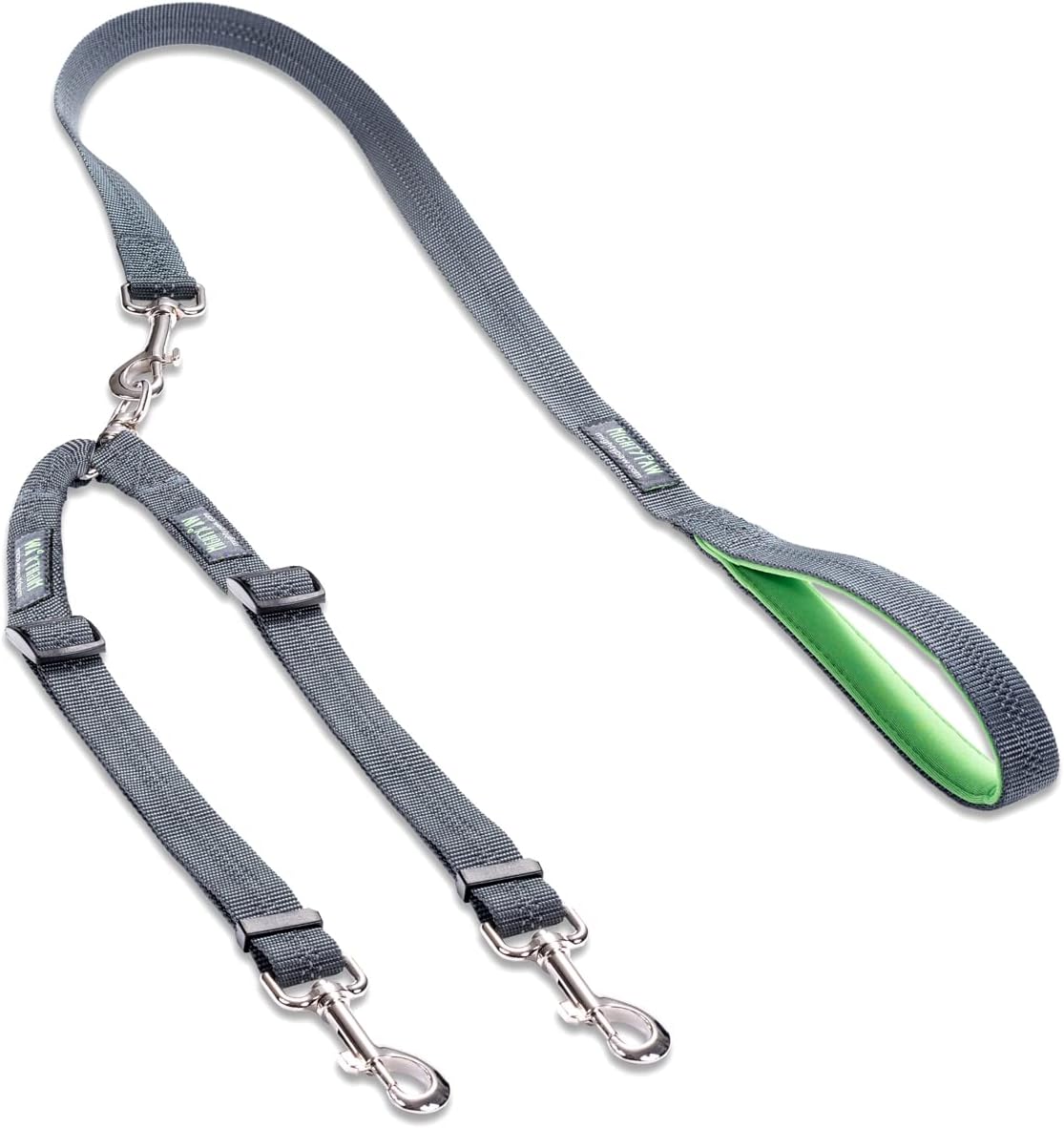 Mighty Paw Double Dog Leash - Double Leash w/ Handle / Lite | Dogs 0-30lbs