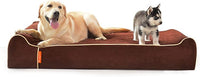 Laifug Orthopedic Memory Foam Extra Large Dog Bed Pillow(50"x36"x10", Chocolate) Durable Water Proof Liner & Removable Washable Cover & Smart Design