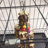 PINVNBY Macaw Toys, Extra Large Parrot Toys, Natural Wood Bird Chewing Toys for Large Birds Parrots African Grey Macaws Cockatoos Parkeets Eclectus Amazon Parrots